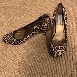 Steve Madden Ulltra pony leopard animal heel 7.5 M